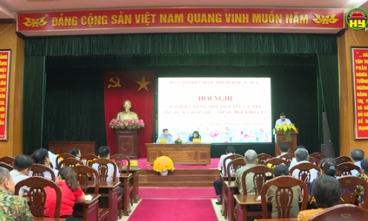 Đại biểu Quốc hội tỉnh Hưng Yên tiếp xúc cử tri thành phố Hưng Yên