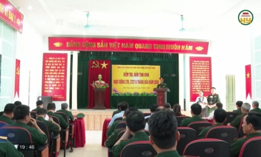 Kiểm tra kết quả thực hiện nhiệm vụ tại Bộ CHQS tỉnh