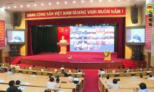 Hội nghị trực tuyến sơ kết 5 năm thực hiện chỉ thị 05 của Bộ Chính trị. 