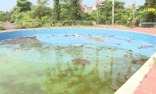Bể bơi thành phố Hưng Yên xuống cấp, bỏ không nhiều năm gây lãng phí