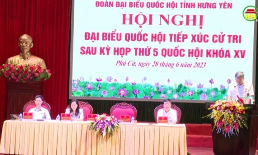Đại biểu QH tỉnh tiếp xúc cử tri tại Phù Cừ