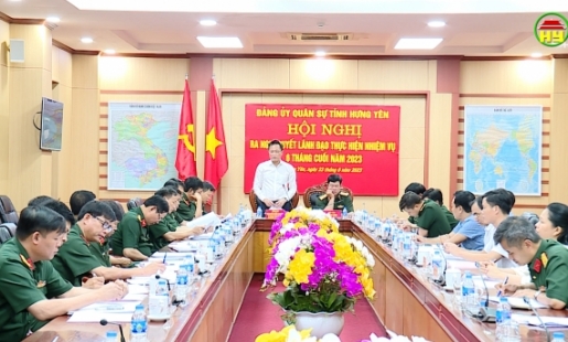 Đảng uỷ quân sự tỉnh ra nghị quyết lãnh đạo 6 tháng cuối năm 2023
