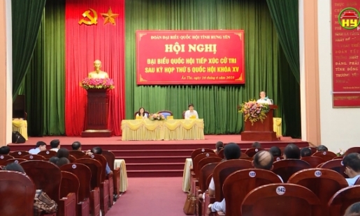 Đoàn ĐBQH tỉnh tiếp xúc cử tri tại huyện Ân Thi, Văn Giang và Kim Động
