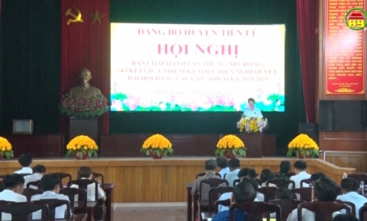 Huyện ủy Tiên Lữ  sơ kết giữa nhiệm kỳ thực hiện Nghị quyết Đại hội Đảng các cấp 