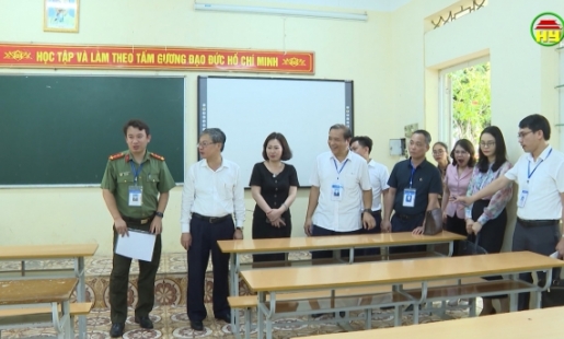Kiểm tra công tác chuẩn bị thi tốt nghiệp THPT năm 2023