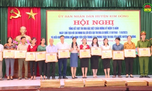 Kim Động biểu dương các điển hình tiên tiến