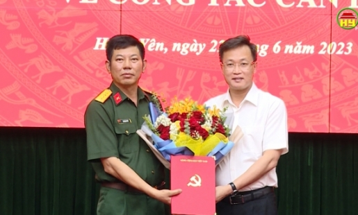  Tỉnh ủy Hưng Yên công bố quyết định về công tác cán bộ