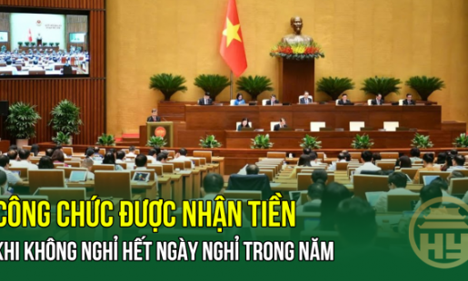 Công chức được nhận tiền khi không nghỉ hết ngày nghỉ trong năm