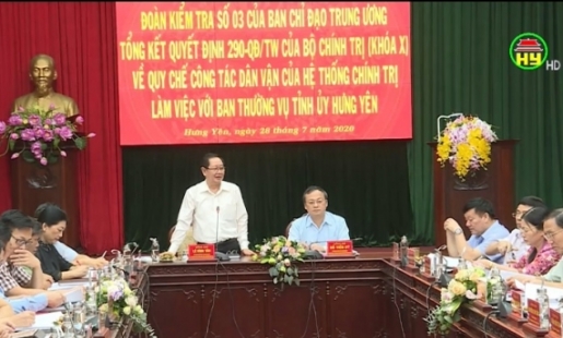 Hưng Yên nâng cao chất lượng công tác dân vận hệ thống chính trị 
