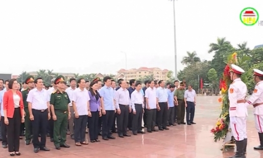 Lãnh đạo tỉnh Hưng Yên dâng hương, dâng hoa nhân kỷ niệm 73 năm Ngày Thương binh Liệt sĩ 27/7