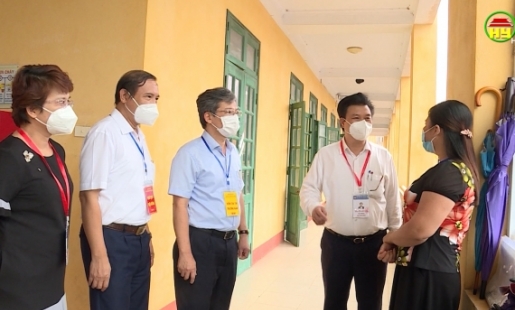 Ban chỉ đạo cấp Quốc gia kiểm tra công tác tổ chức kỳ thi tốt nghiệp THPT năm 2021 tại tỉnh Hưng Yên