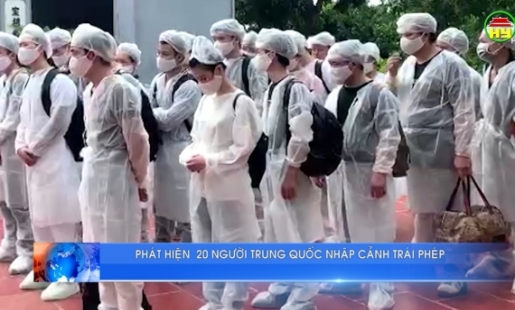 Phát hiện 20 người Trung Quốc nhập cảnh trái phép