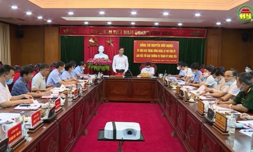 Đồng chí Bí thư Tỉnh ủy làm việc với BTV Thành ủy Hưng Yên