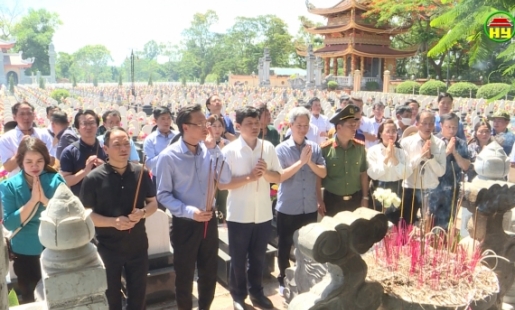 Lãnh đạo tỉnh Hưng Yên với hành trình tri ân các anh hùng, liệt sỹ tại miền Trung