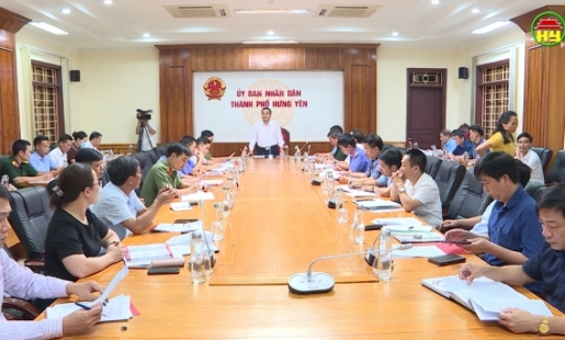 Thành phố Hưng Yên họp bàn tổ chức cưỡng chế đối với hộ gia đình ông Vũ Trường Sâm