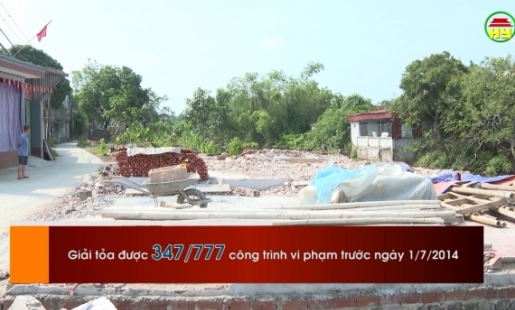 Kim Động giải tỏa 31 công trình vi phạm kế hoạch 93A