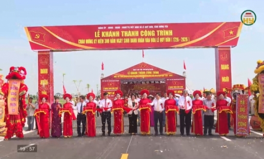 Khánh thành tuyến đường Khu lưu niệm Lê Quý Đôn