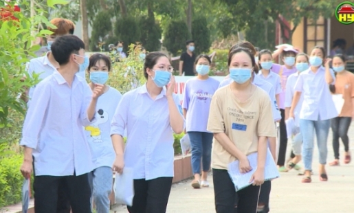 12.800 thí sinh Hưng Yên hoàn thành ngày thi đầu tiên đảm bảo phòng, chống dịch Covid - 19