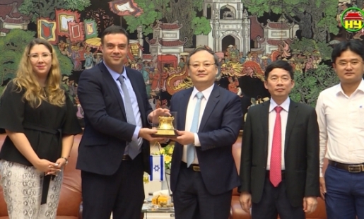 Lãnh đạo tỉnh Hưng Yên tiếp và làm việc với Đại sứ Đặc mệnh toàn quyền Isarel tại Việt Nam