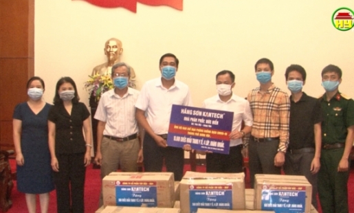 Công ty Tây Bắc - Bộ Quốc phòng tặng trên 30 nghìn khẩu trang cho TP Hưng Yên