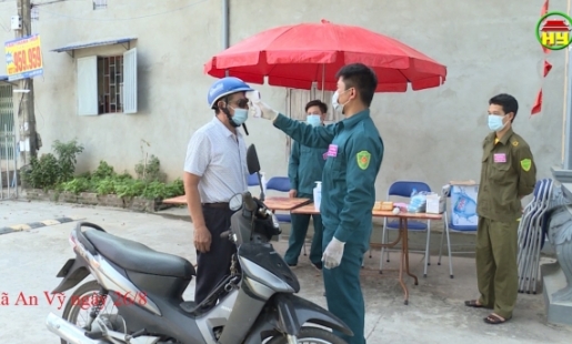 Khoái Châu: Xã An Vỹ tăng cường phòng, chống dịch Covid - 19