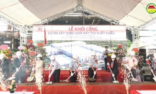 Khởi công xây dựng nhà máy sản xuất túi thân thiện với môi trường tại Kim Động