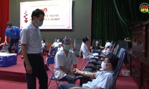 Ngày hội hiến máu tình nguyện huyện Văn Lâm thu trên 440 đơn vị máu
