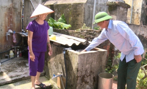 Nhân dân thôn Long Cầu đã có nước sạch để sử dụng