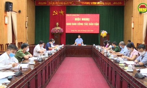 Triển khai nhiệm vụ công tác dân vận những tháng cuối năm 2020