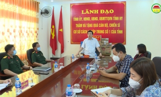 PBT Thường trực Tỉnh ủy Nguyễn Duy Hưng  kiểm tra công tác phòng chống dịch Covid -19 tại một số địa phương 
