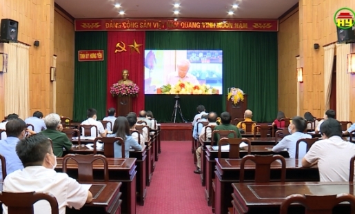 Ủy ban MTTQ tỉnh họp trực tuyến