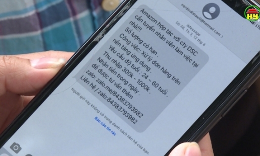 Vấn nạn lừa đảo qua tin nhắn tuyển dụng làm việc nhẹ lương cao