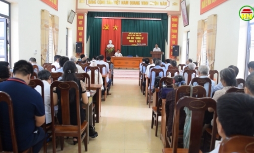 Trưởng Ban Nội chính Tỉnh uỷ dự sinh hoạt chi bộ thôn Đình Cao