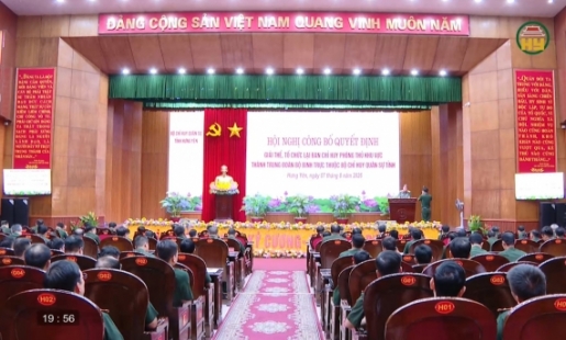 Tổ chức lại Ban Chỉ huy Phòng thủ khu vực
