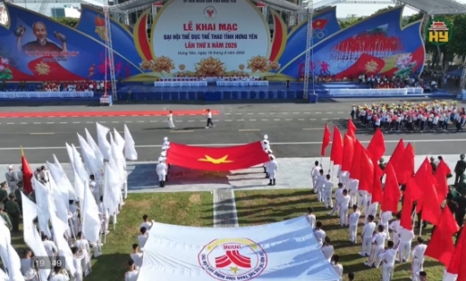 Tổng duyệt lễ khai mạc Đại hội Thể dục thể thao 