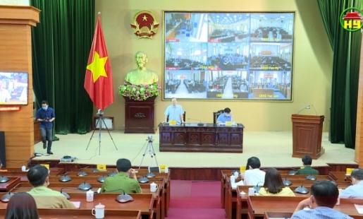 Hưng Yên: Họp trực tuyến với các địa phương về công tác phòng, chống dịch Covid – 19
