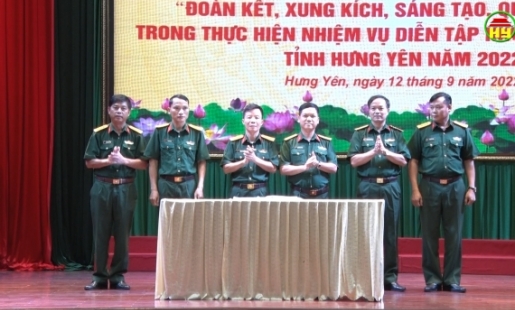 Phát động đợt thi đua cao điểm hưởng ứng diễn tập khu vực phòng thủ tỉnh