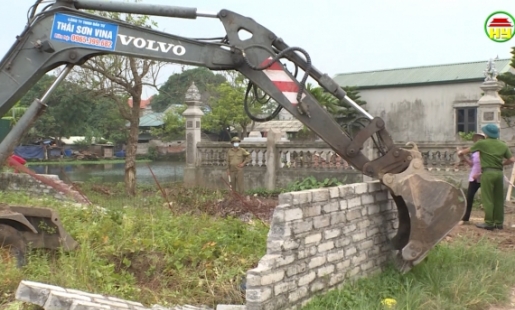 Phường Bạch Sam giải tỏa 19 trường hợp vi phạm trên đất nông nghiệp
