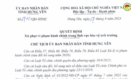 Xử lý 147 vụ vi phạm môi trường