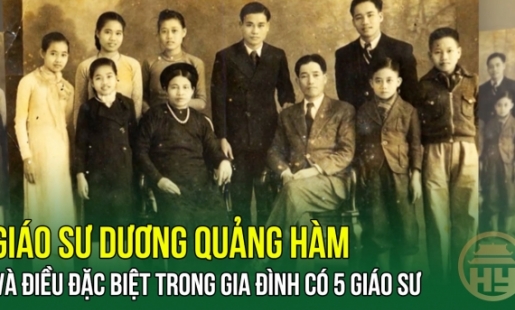 Giáo sư Dương Quảng Hàm và điều đặc biệt trong gia đình có 5 Giáo sư