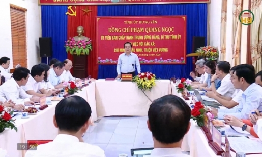 Bí thư Tỉnh ủy làm việc với  một số địa phương