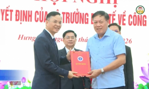 Công bố quyết định của Bộ trưởng Bộ Y tế về công tác cán bộ