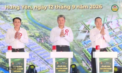Khởi công Khu công nghiệp Thổ Hoàng và Cụm công nghiệp Lạc Đạo 