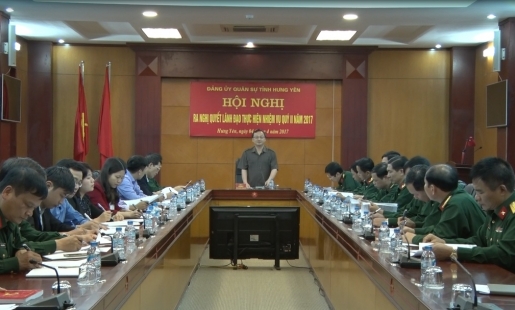 Đảng ủy Quân sự tỉnh ra Nghị quyết lãnh đạo thực hiện nhiệm vụ quý II