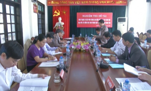 Nghiệm thu đề tài nâng cao giáo dục đạo đức, lối sống co học sinh Hưng Yên
