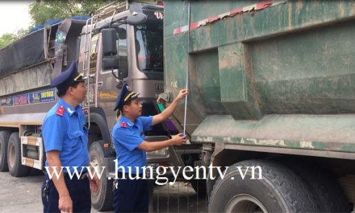 Hưng Yên tăng cường kiểm soát tải trọng xe tải