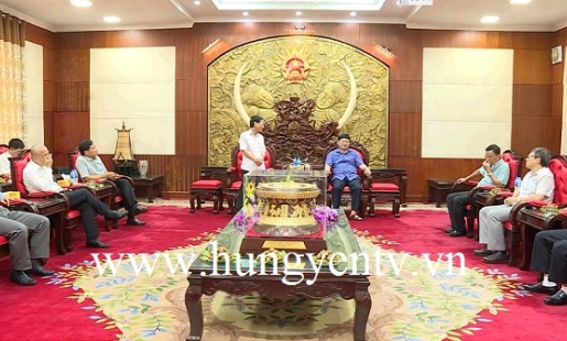 Chủ tịch UBND tỉnh Nguyễn Văn Phóng tiếp Hội Bộ đội Đoàn Đào - Đập Neo 779