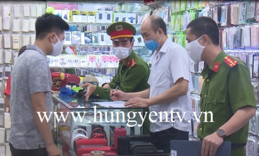 TP Hưng Yên xử phạt nhiều trường hợp không đeo khẩu trang và kinh doanh mặt hàng không thiết yếu