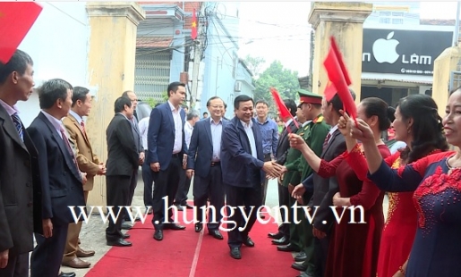 Bí Thư Trung ương Đảng Nguyễn Xuân Thắng thăm, làm việc tại Hưng Yên