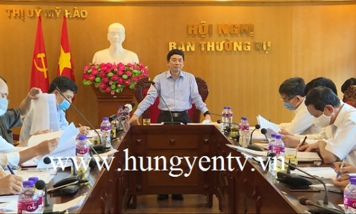 Kiểm tra việc lãnh đạo, chỉ đạo, triển khai tổ chức đại hội Đảng bộ các cấp tại thị xã Mỹ Hào